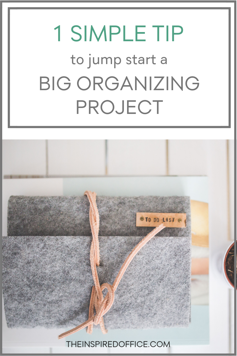 Big projects, like organizing boxes and boxes of photos, can feel daunting and overwhelming. See how you can quickly jump start any big organizing project and feel good about it instantly.