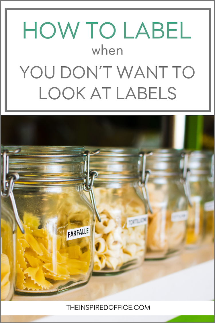 We don’t always want big tacky labels when we’re organizing our things…here’s what to do instead!
