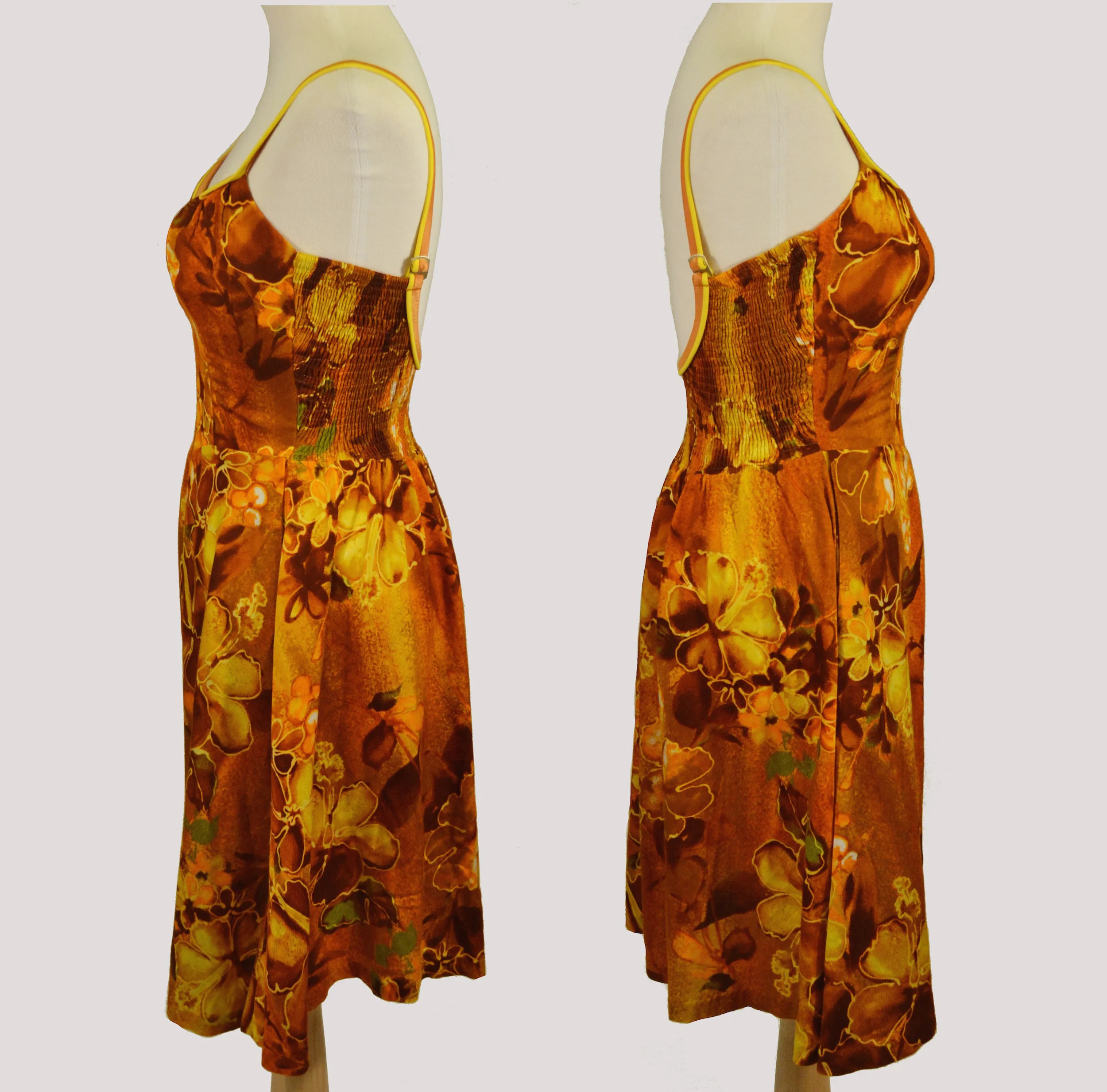 DeWeese Hisbicus Print 1960s Playsuit
