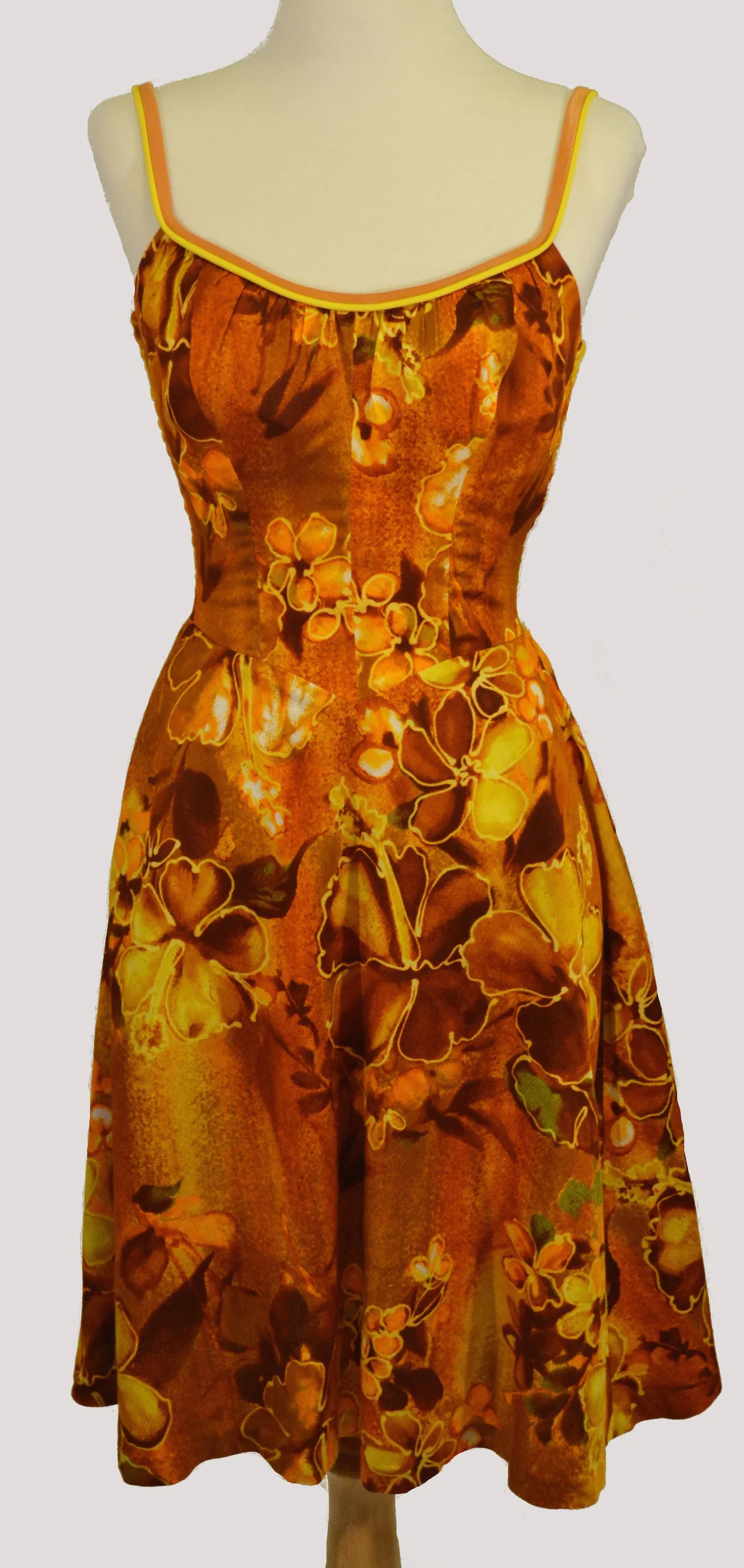 DeWeese Hisbicus Print 1960s Playsuit