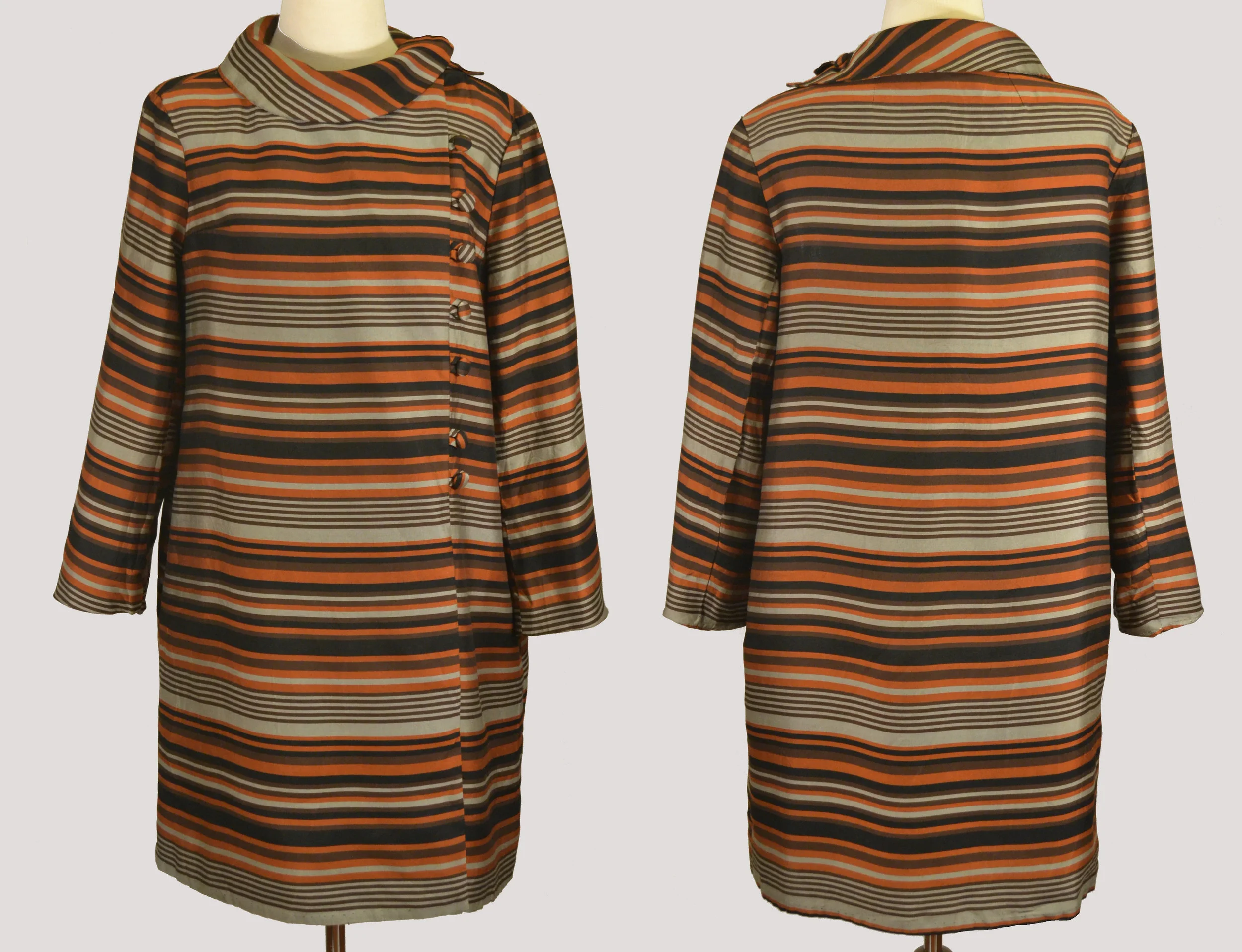 1960s Silk Buttoned Coat