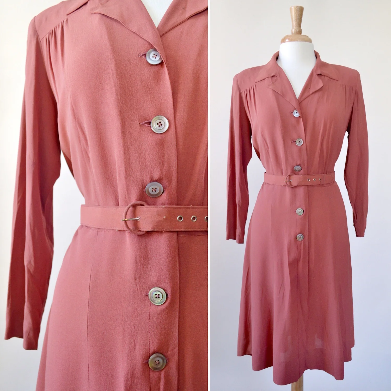 1940s Mauve Crepe Day Dress 13.jpg