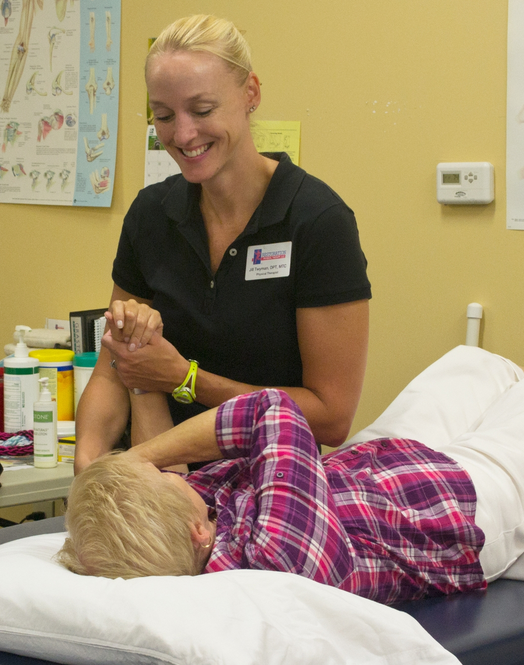 patient receiving specialized treatment.