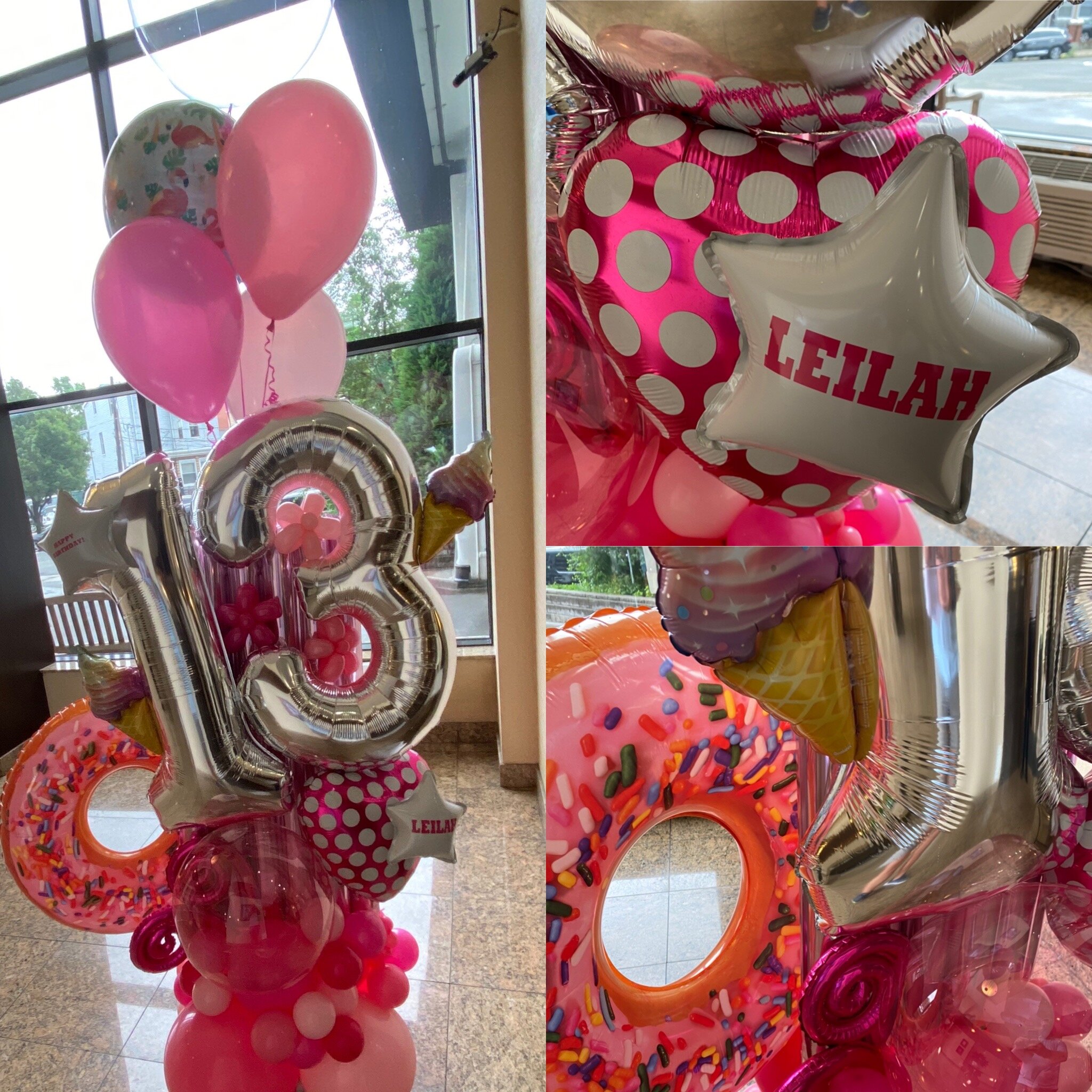 13th birthday, pink, donut, silver, custom, star, heart.jpeg