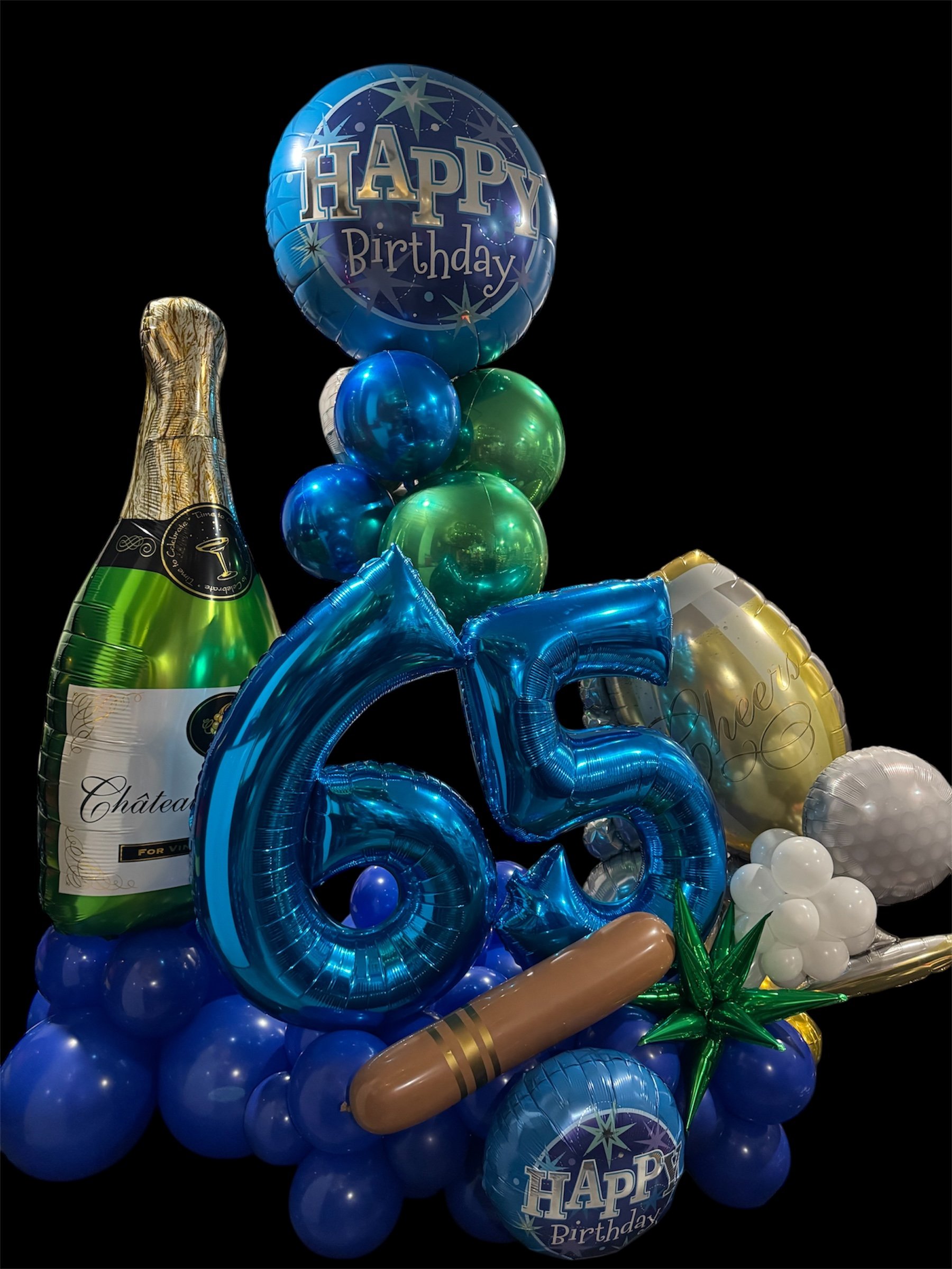 65th birthday, foil, numbers, custom.jpeg