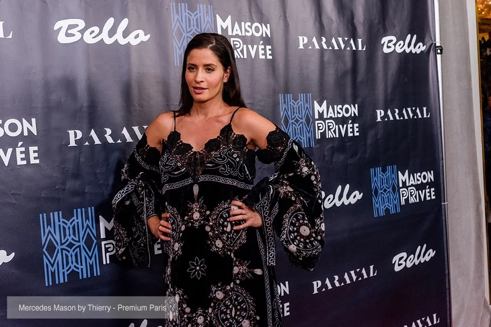 Actress Mercedes Mason attends the Bello and Maison Privée party at Hills Penthouse wearing dress by OTT (@ottdubai)