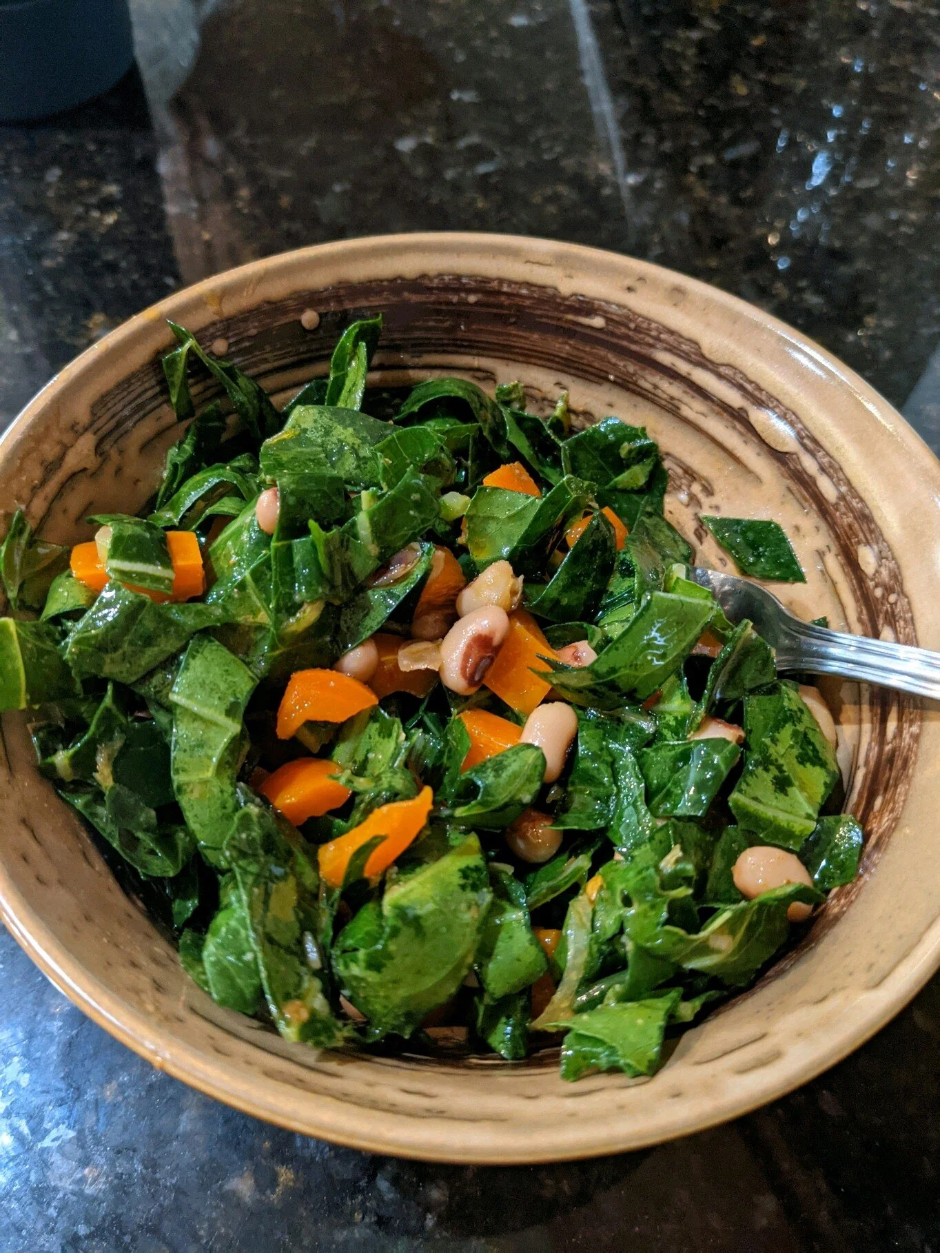 Grub and Groove Cooking Vegetablarian Recipes - Beans and Greens Salad