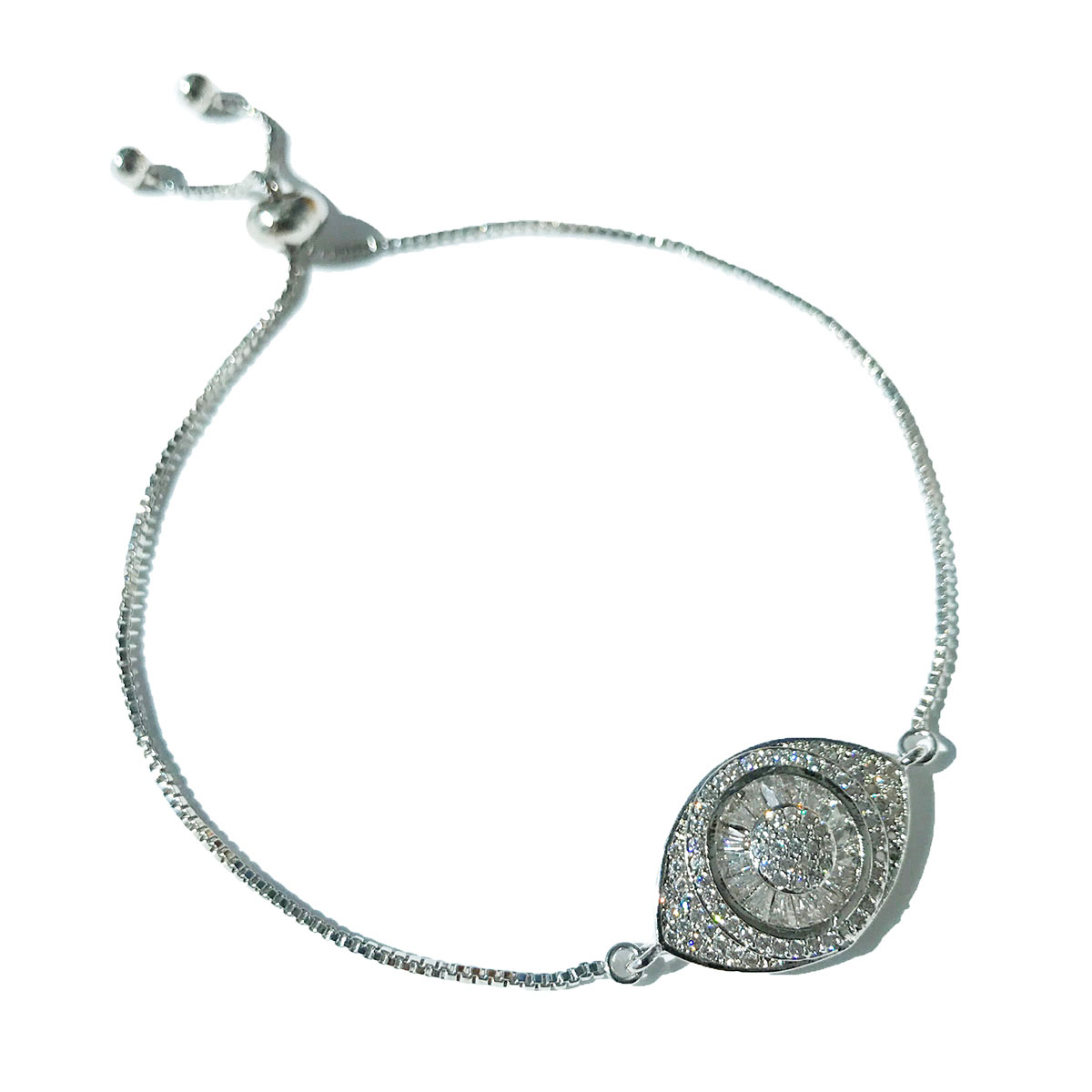 Evil Eye Bracelet (Silver) SKU:SM-DVSE-Q2T4, UPC:860130001380