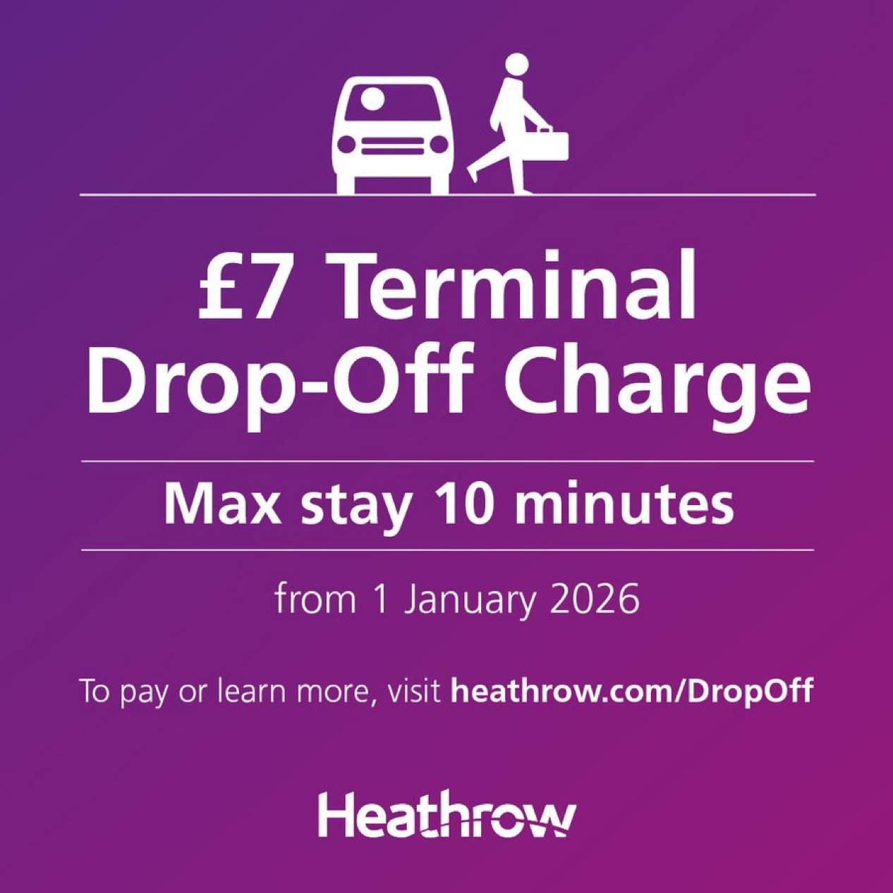 London Airport Drop-Off Fees 2026: The Complete Guide to Price Increases