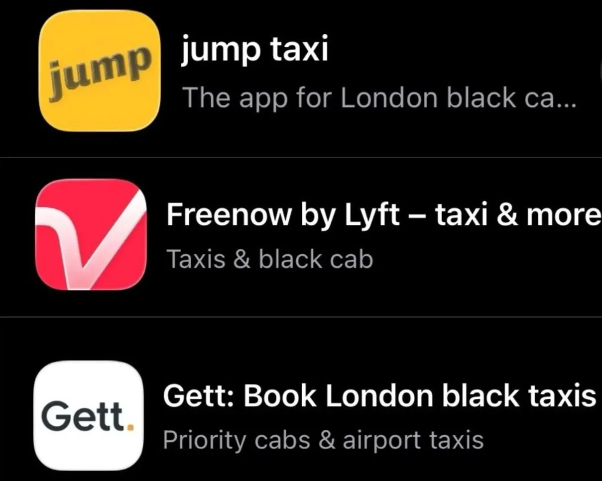 Book your taxi via app