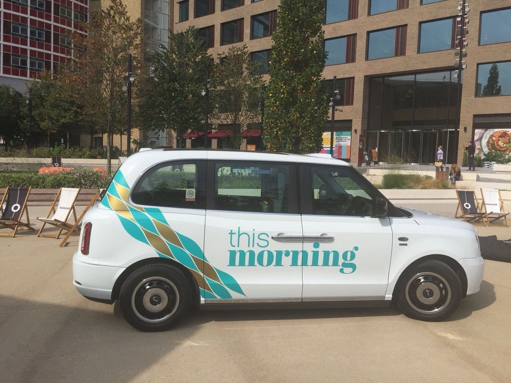 This Morning Black Cab advertising