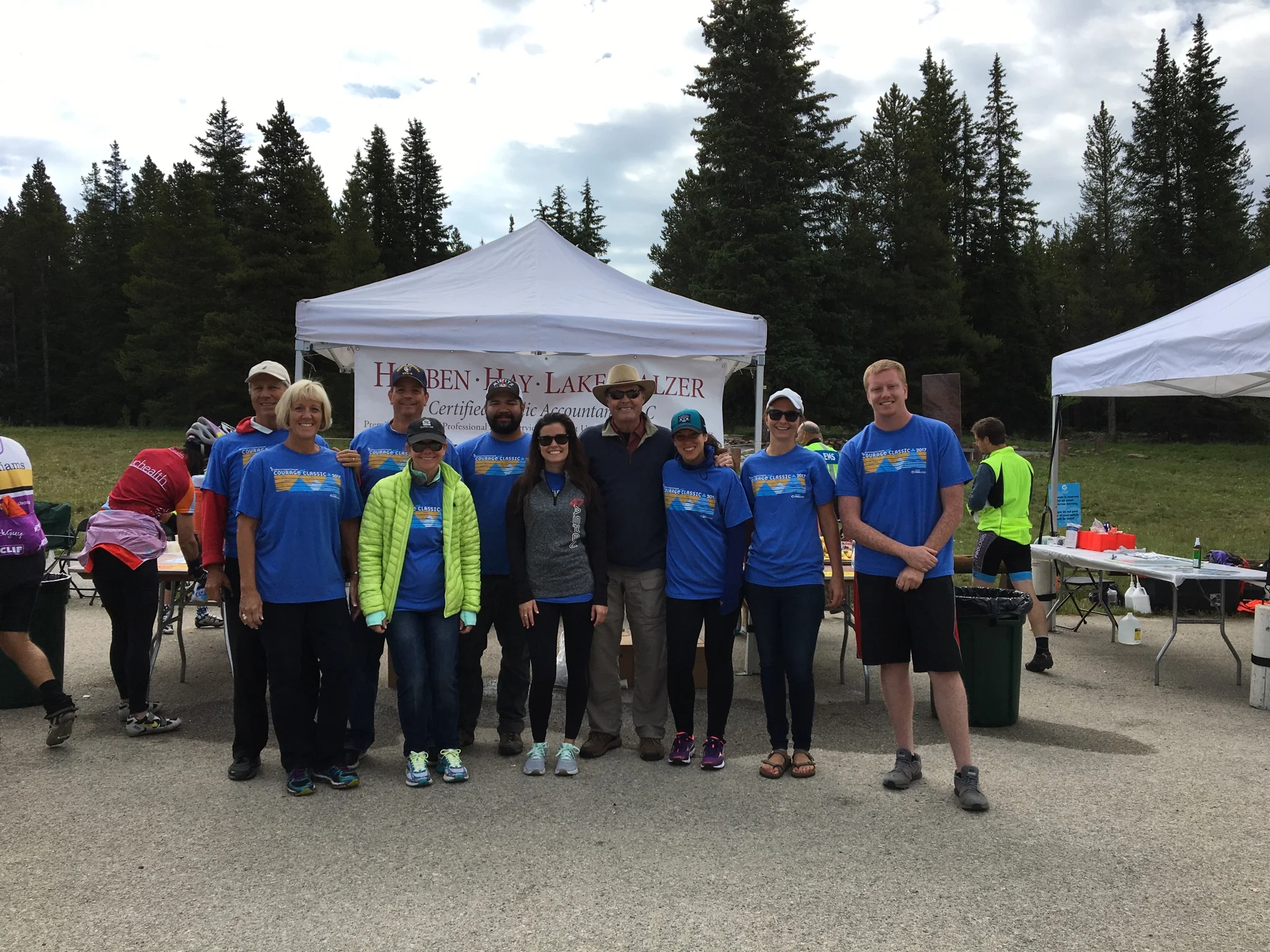 HHLB volunteer team at the 2017 Courage Classic