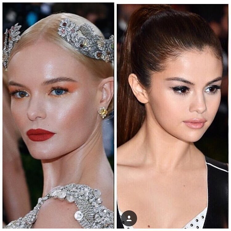 #repost 👑Totally stunning 🌟️beautiful makeup by 💄 @hungvanngo🌟for @selenagomez and @katebosworth #MetGala2016 May 2th 👑🌟 makeup assisting by me @yucoaokimakeup 💄🌟#nyc #galamet #galamet2016 @vougemagazine #makeup #rescarpet #ilovemakeup #ilove