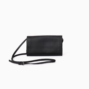 atelier mira-SMALL FLAP SHOULDER BAG - Navy Gloss optical boutique  featuring handcrafted eyewear, sunglasses, and fine goods