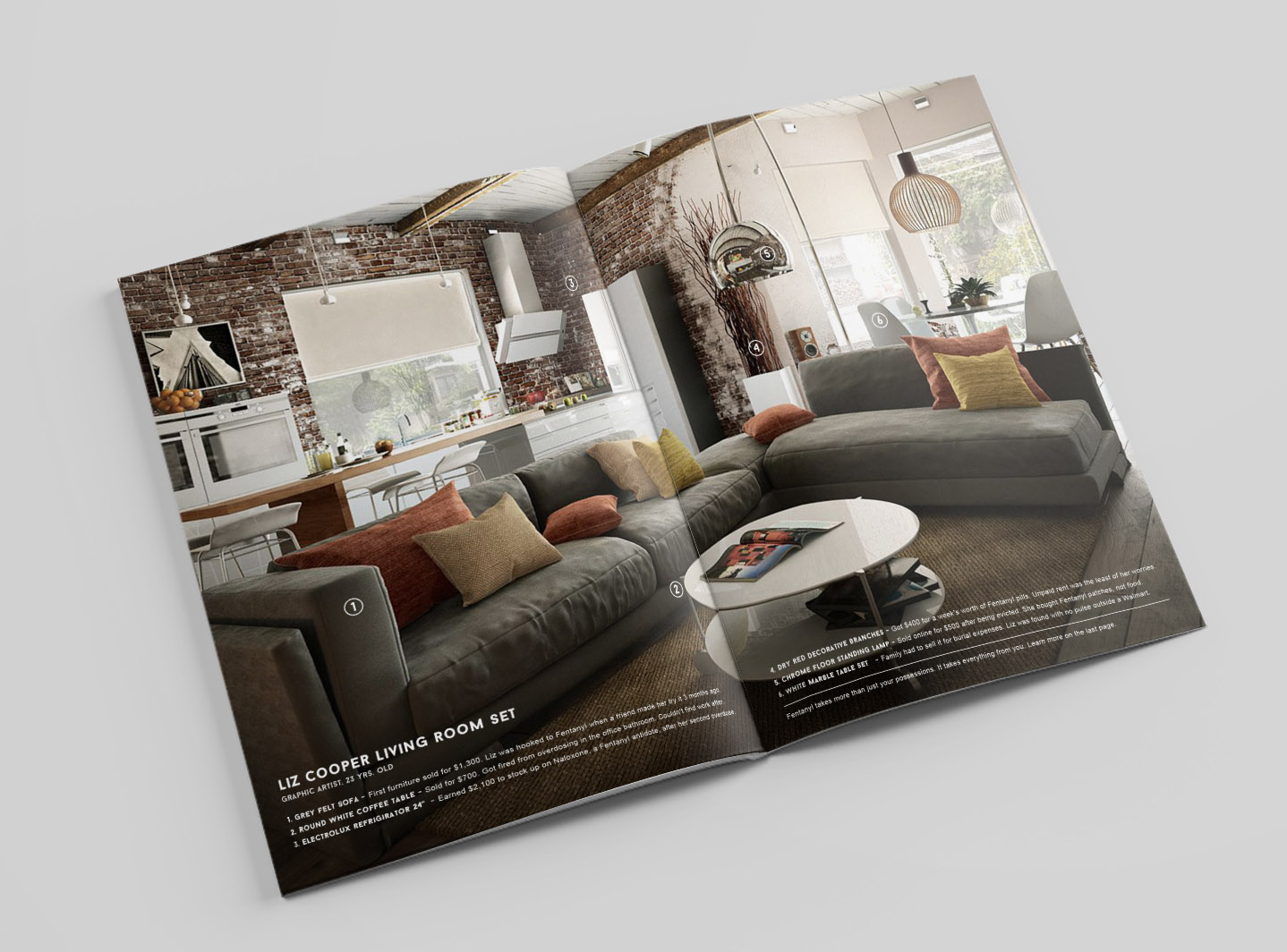Inside, they will find beautiful shots of used furniture sets.