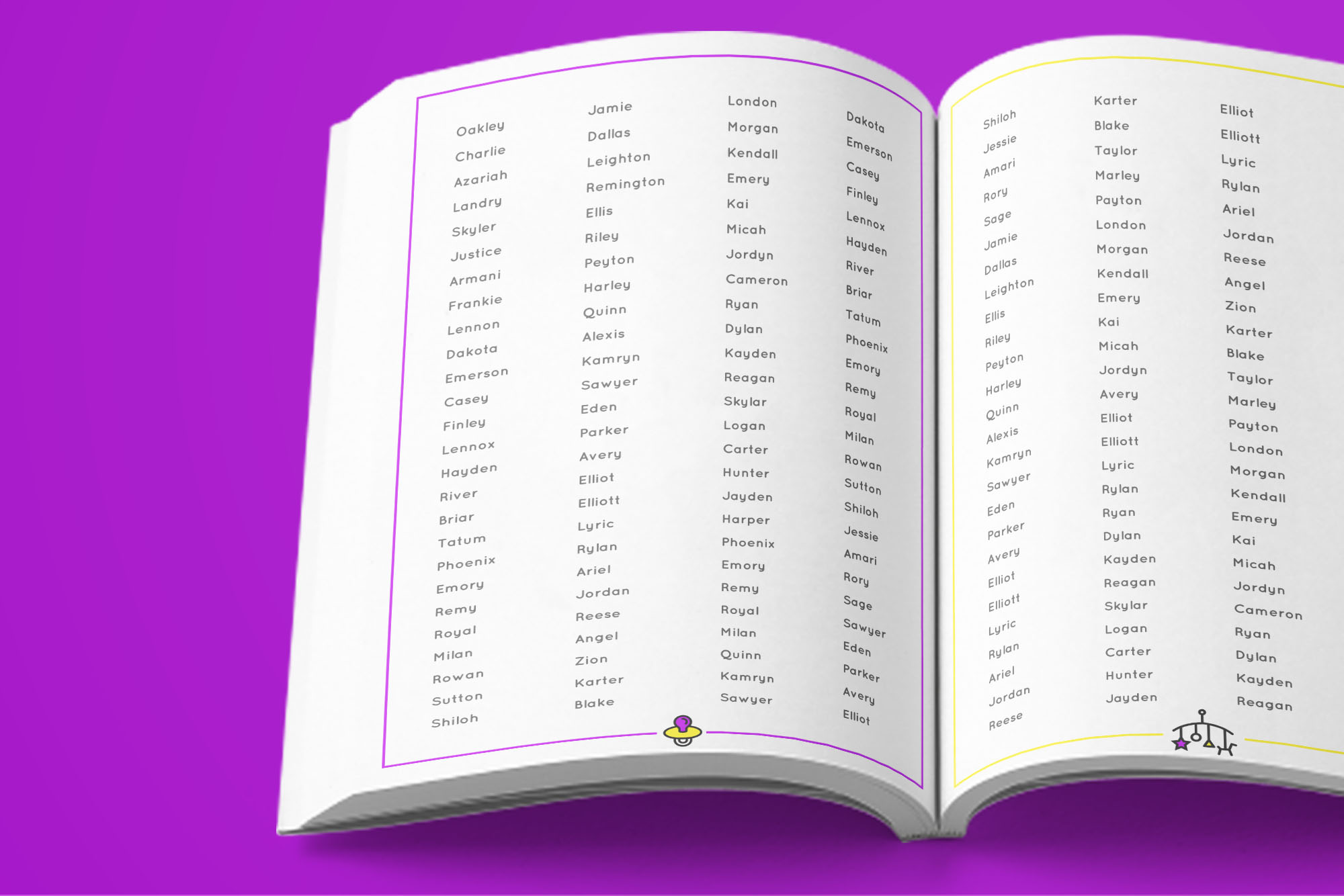 The names found here also lack a description because that is for the person to define for themselves.