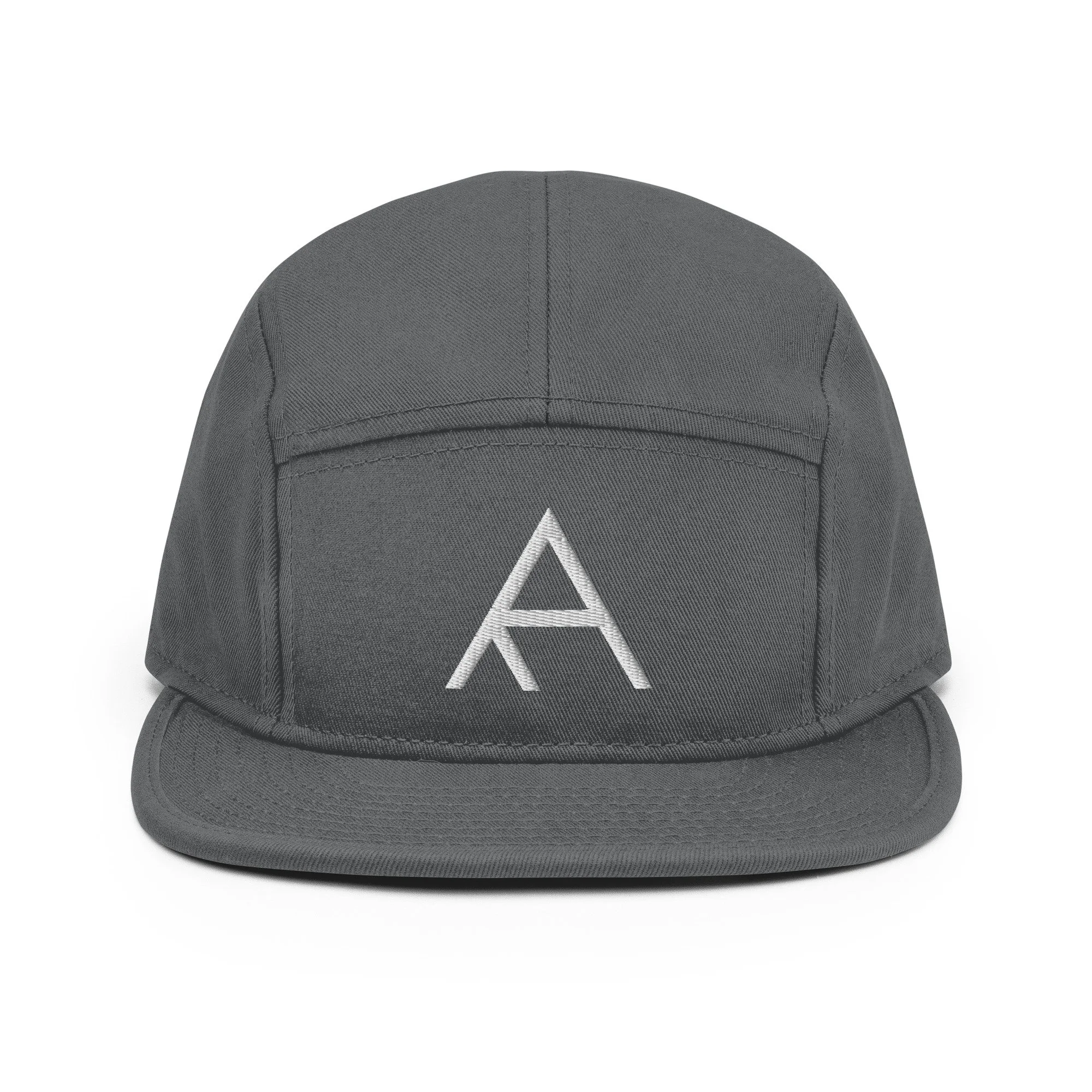 5-panel-camper-charcoal-gray-front-64225caba0398.jpg