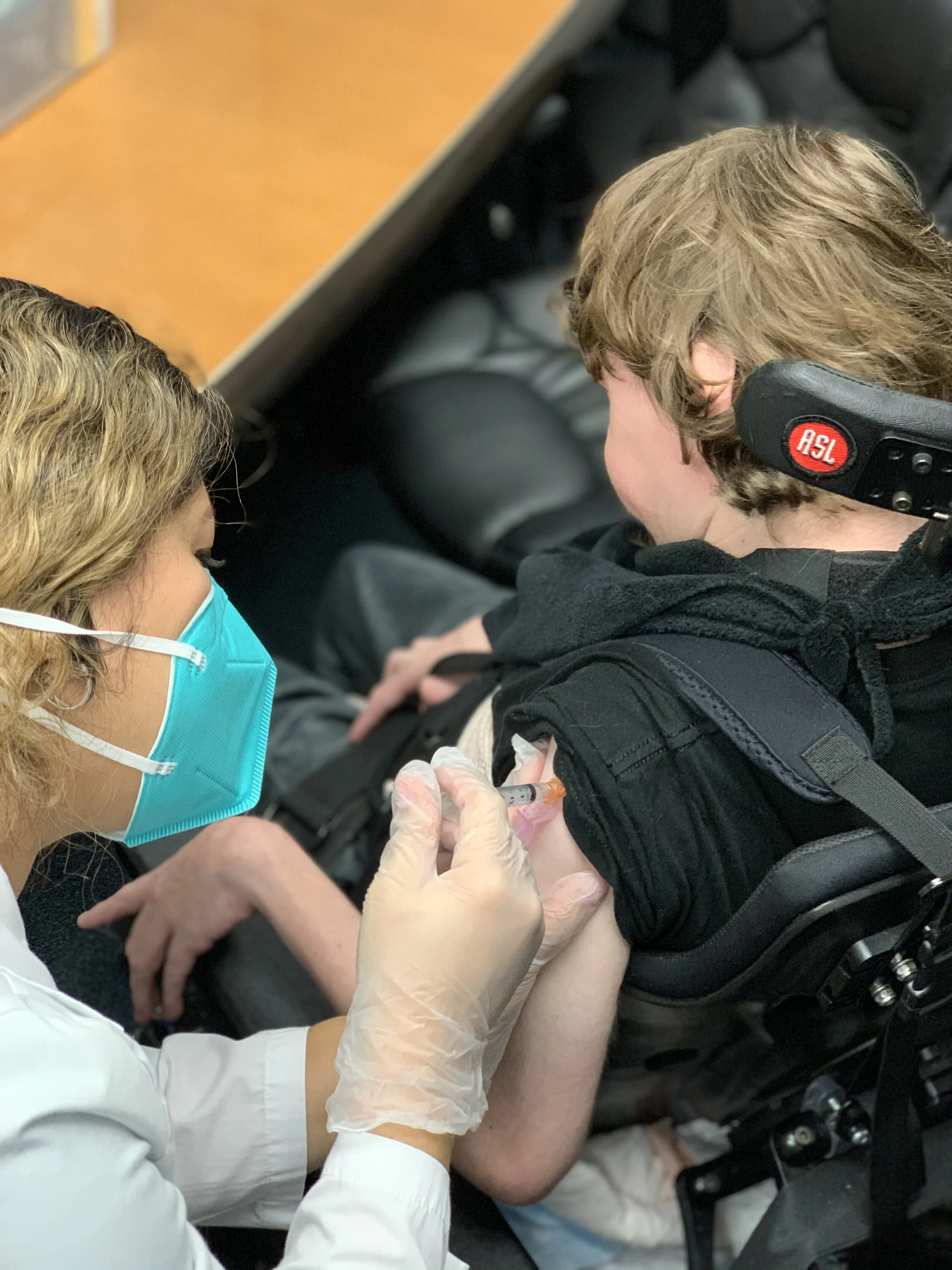 100 people vaccinated so far...