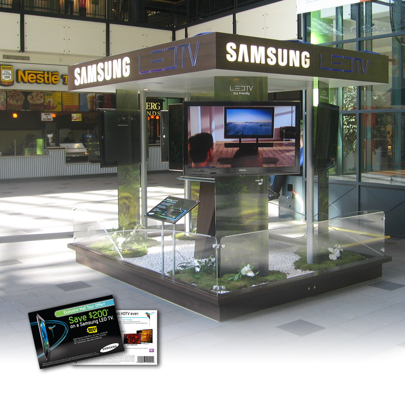  Mall displays built just for the campaign. They were installed in 5 markets nationally. 
