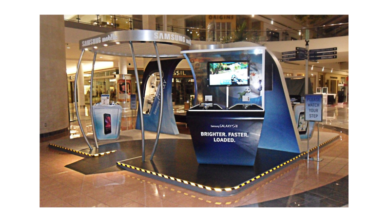  Product display kiosks staffed with Brand Ambassadors and strategically located at five major Malls in five markets. 