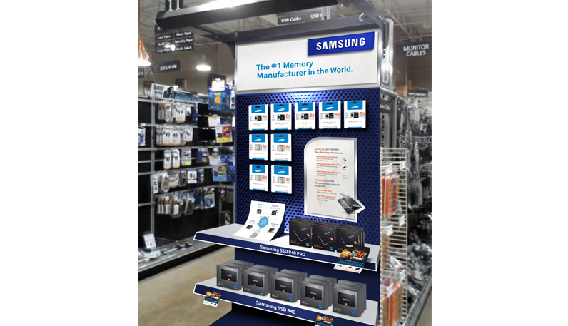  Samsung SSD Display for MicroCenter. 