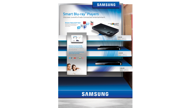  Samsung Smart Blu-ray display for Target. 