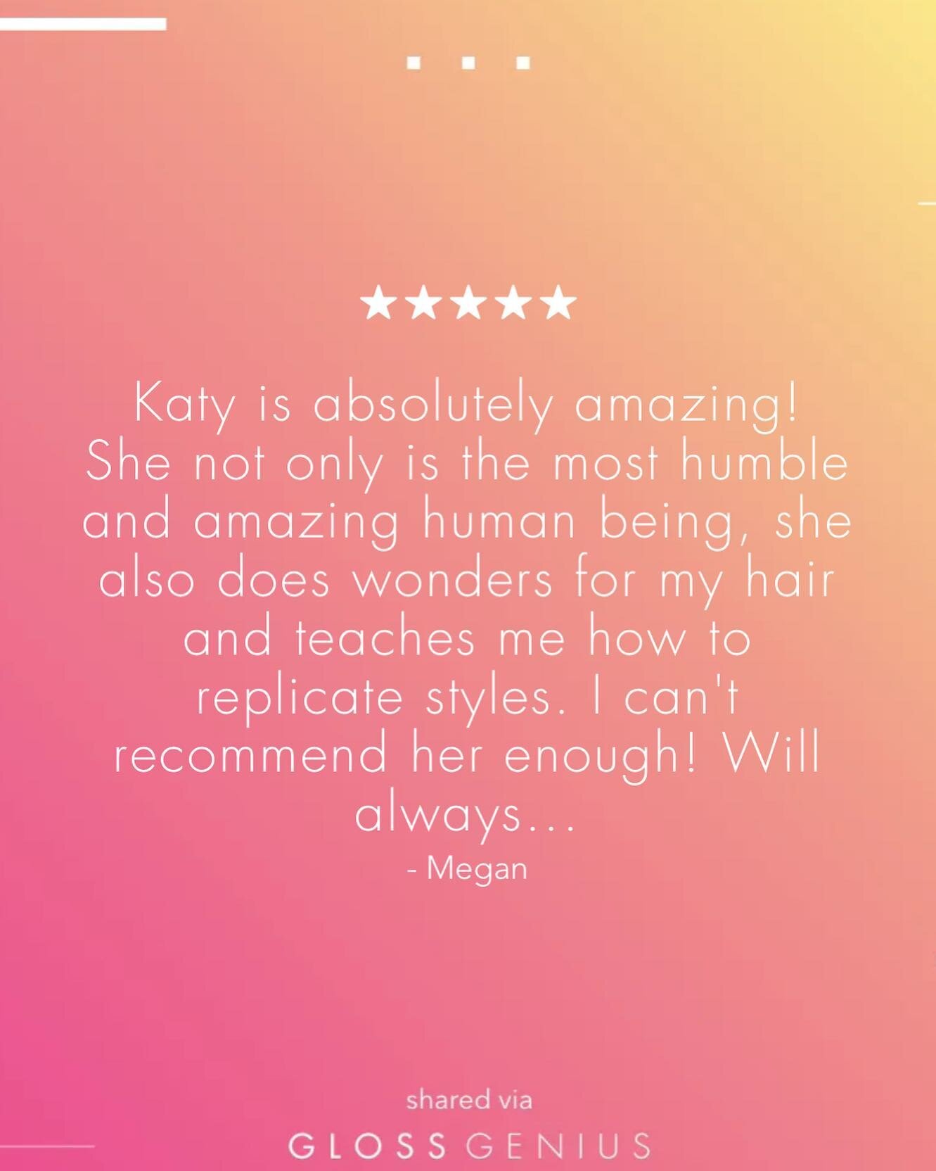 I am so lucky to have such incredible people want to sit in my chair! #review #reviews #glossgenius #blindtigerbeauty #parkcityhair #utahhair #utahhairstylist #parkcityhairstylist