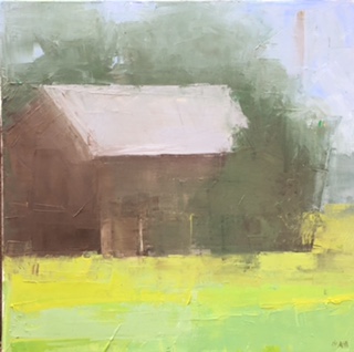 Yellow Field with Barn