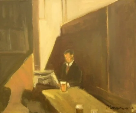 Reader With Pint