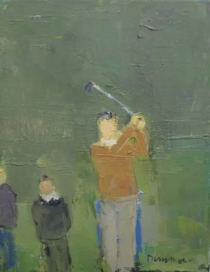 Golfer and Gallery