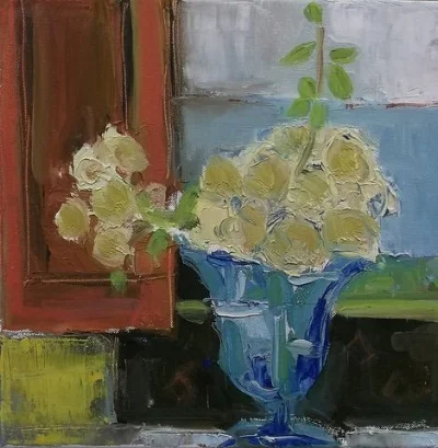 Roses Urn Red Shutter