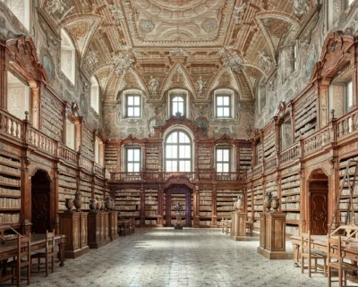 Library, Naples, Italy
