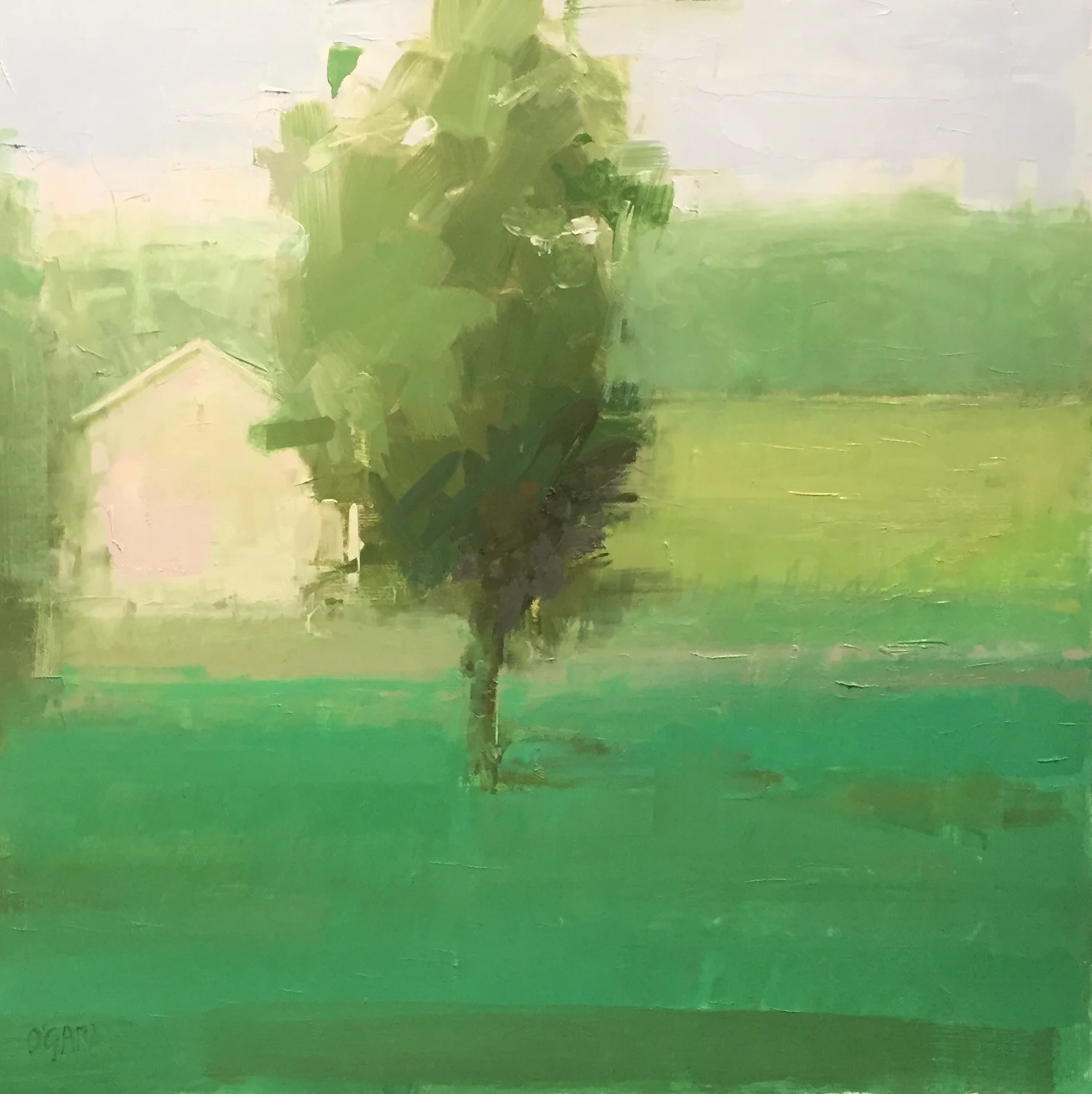 White Structure, Green Field_18x18.jpg