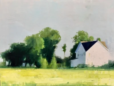 White Farm House, Yellow Field