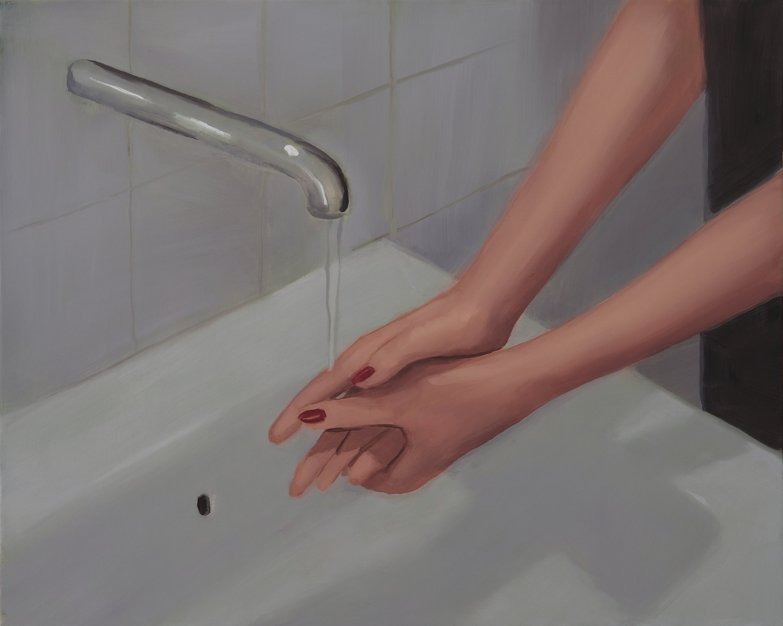    Sink    2025  oil on linen  35” x 30” 