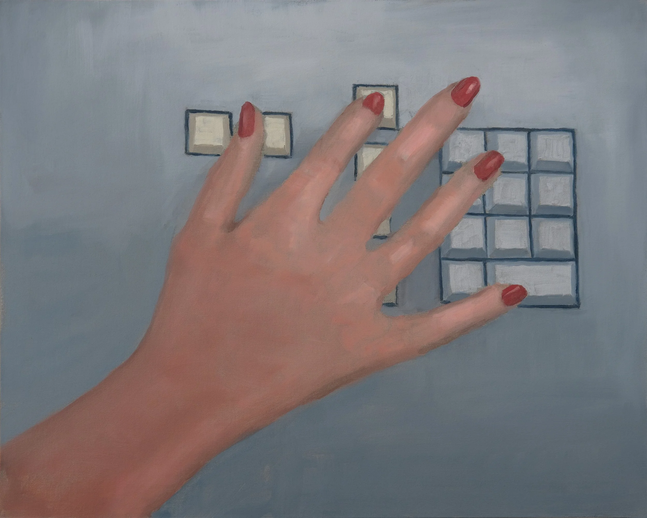    Keypad    2025  oil on linen  30” x 24” 