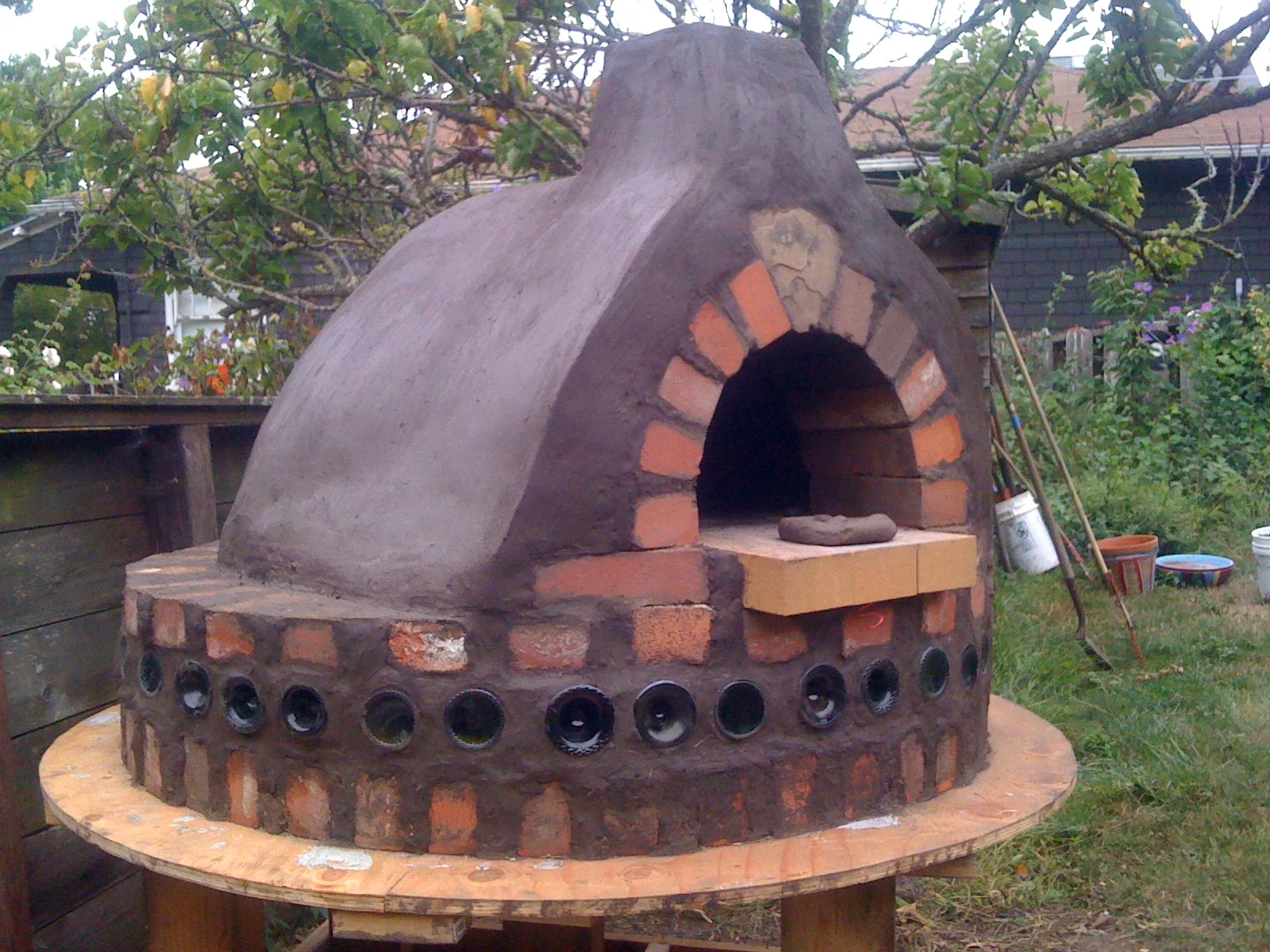 wood burning oven - still drying!