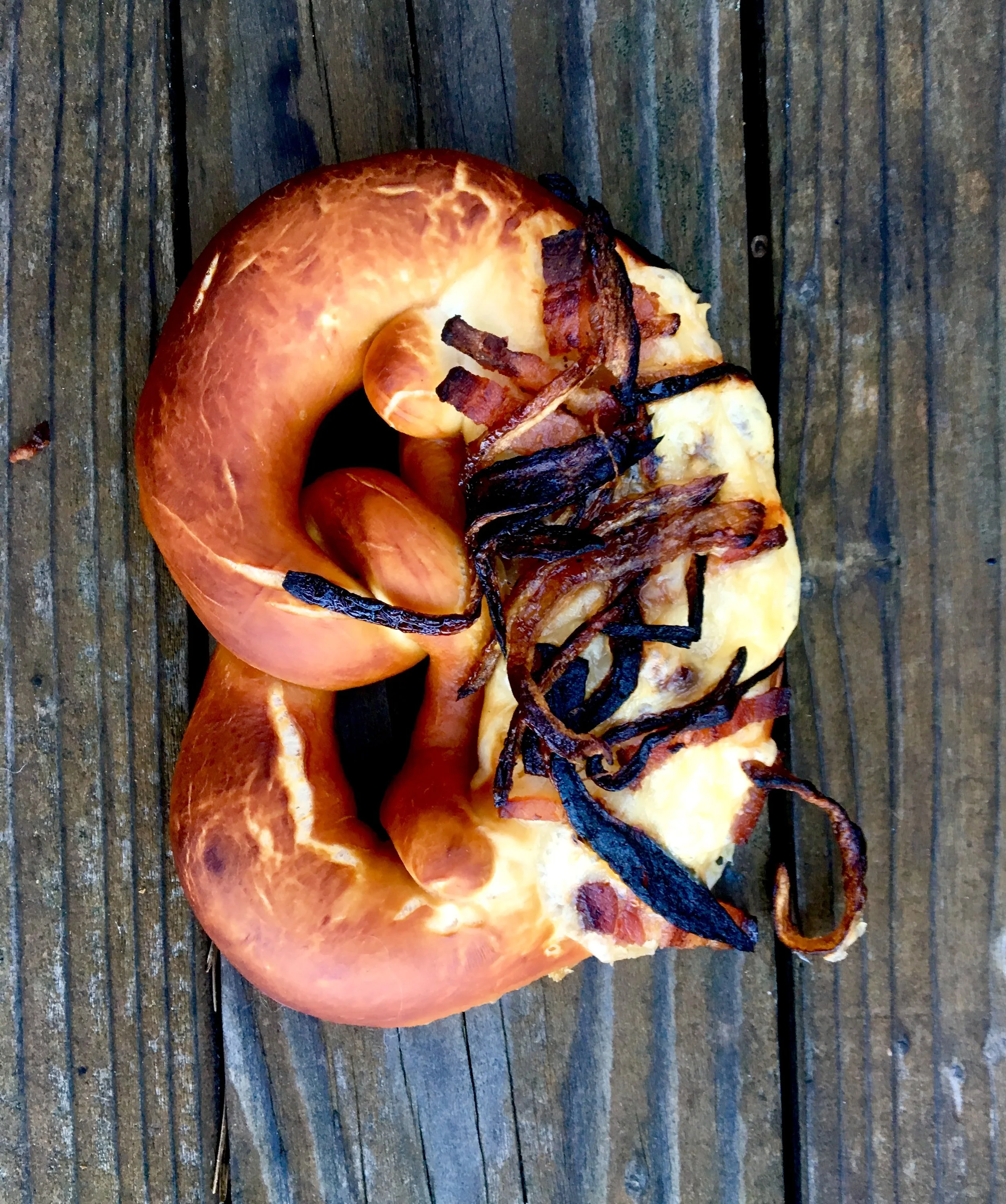 Swiss Cheese, Bacon & Carmelized Red Onions