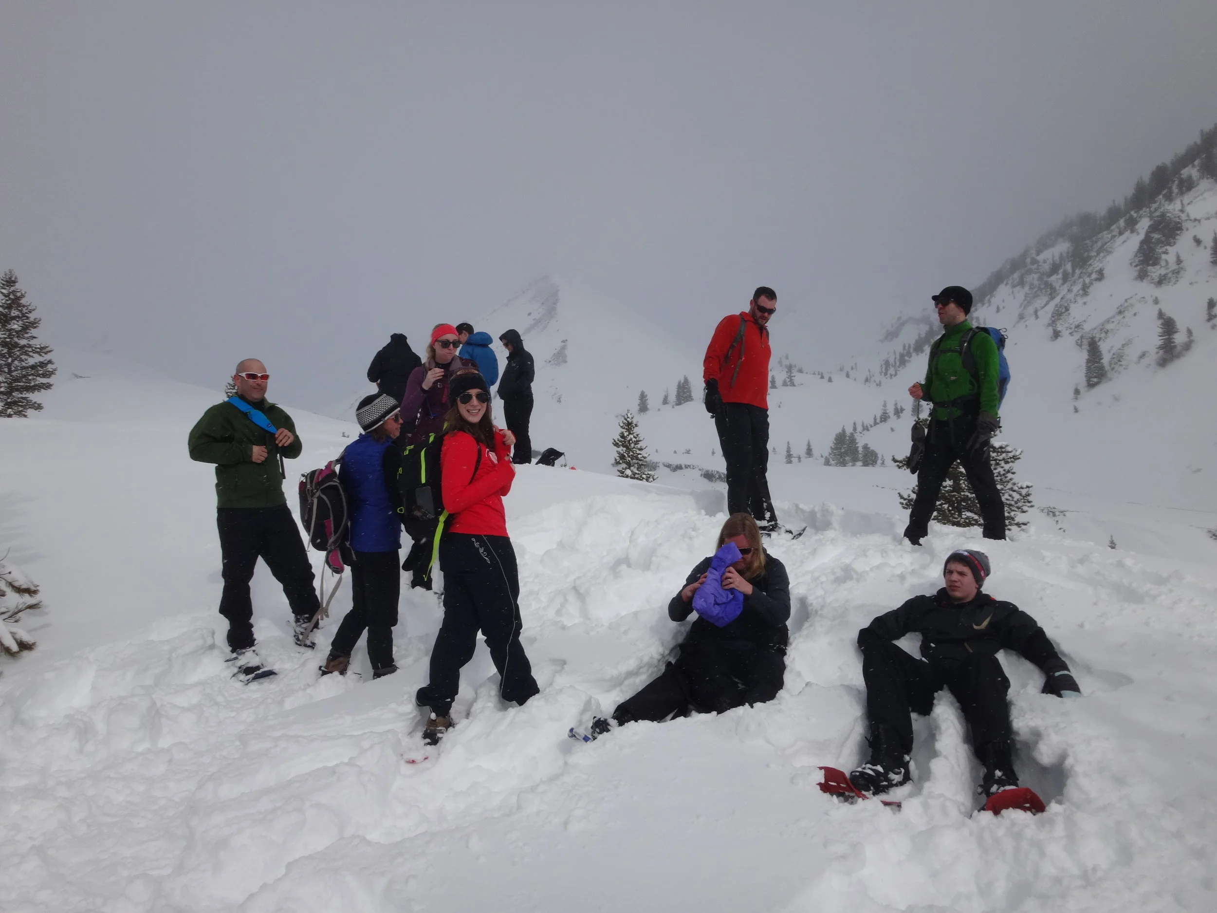 Spears Strongers breaking for a snack at White River Sno Park in 2016 