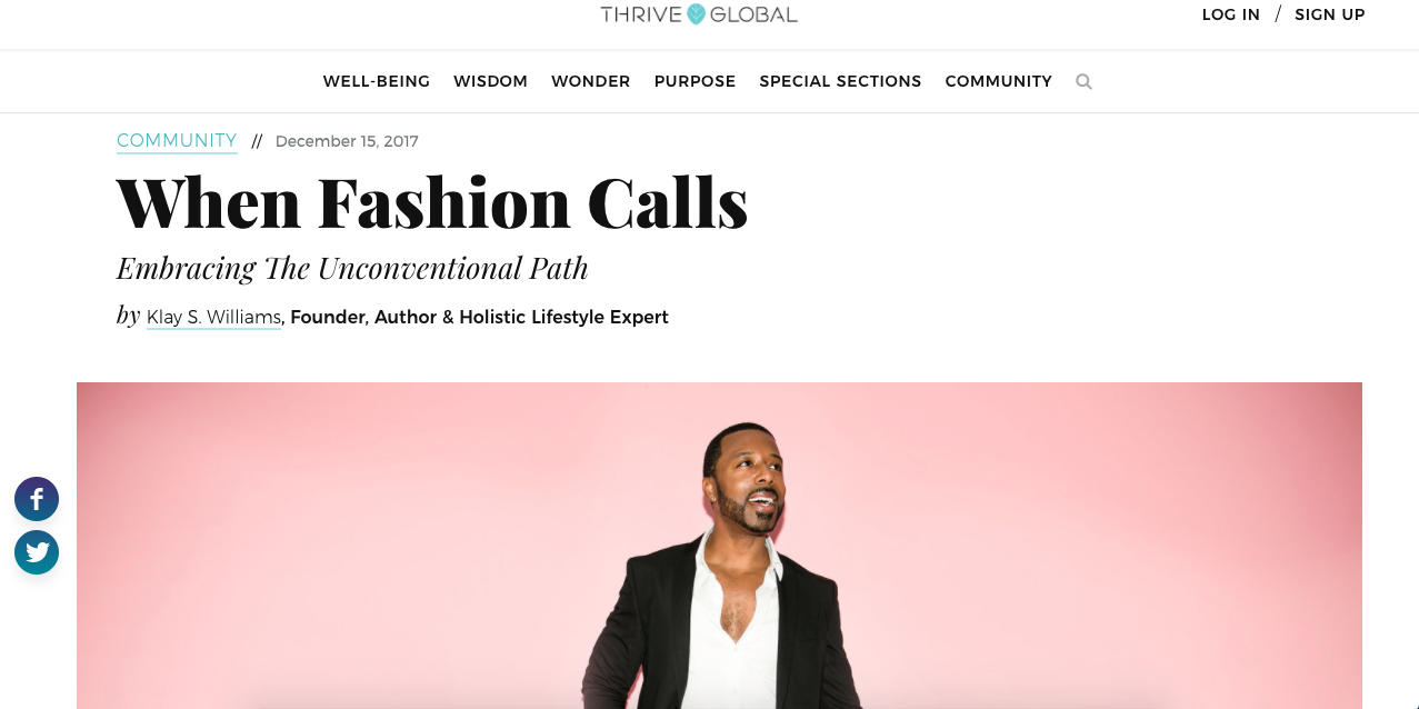 When Fashion Calls - Thrive Global 