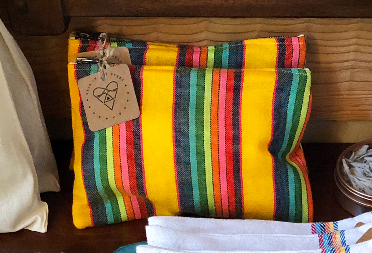 Mexican Serape Fabric Pouch
