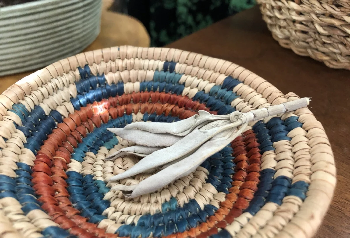 Sage in Native Woven Basket