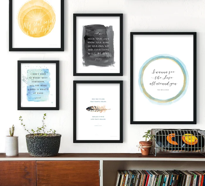Art Prints Song Lyric Earth Elements