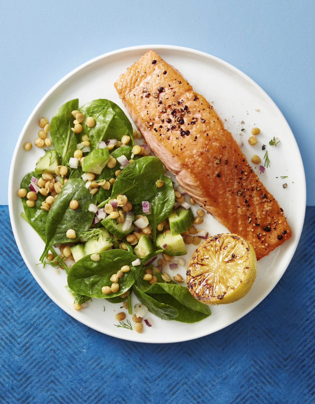 Recipe: Seared Salmon with Lentil Salad