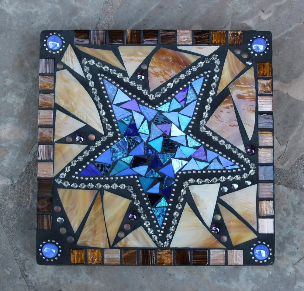 Mosaic Tile Stepping Stone Templates