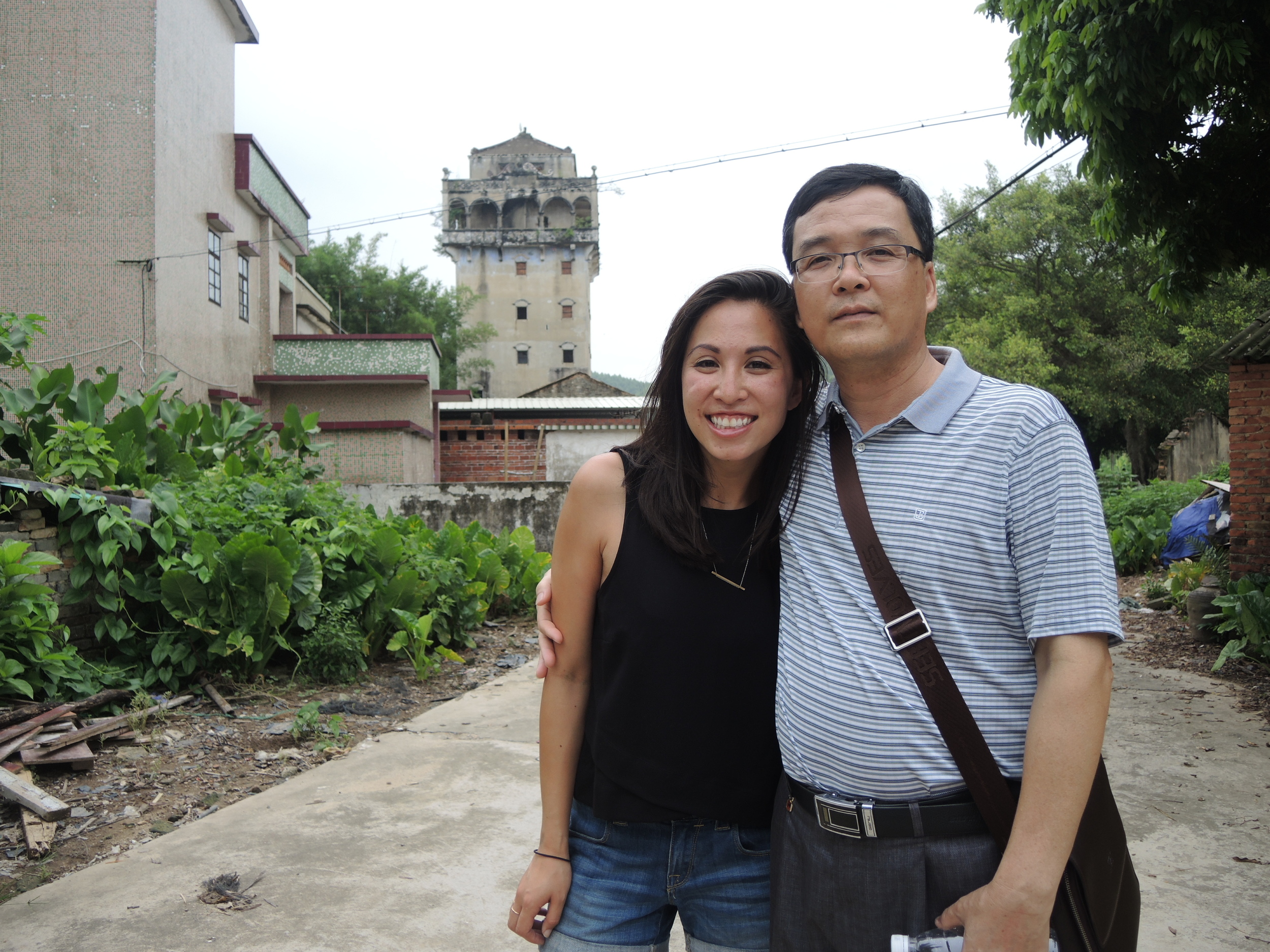 Michelle and Mr. Yang, a Toisan official