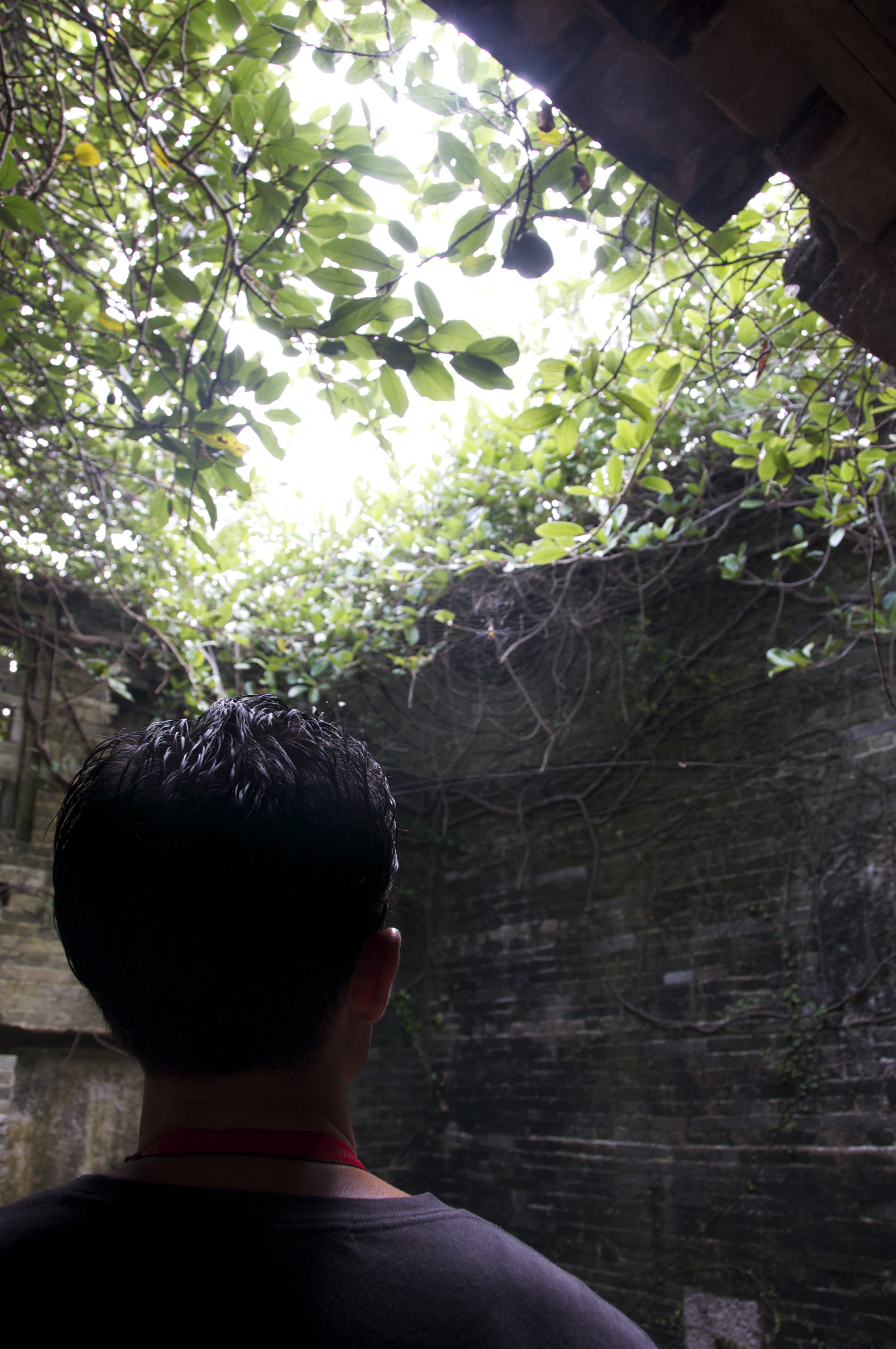 Pondering the stories contained in these walls.