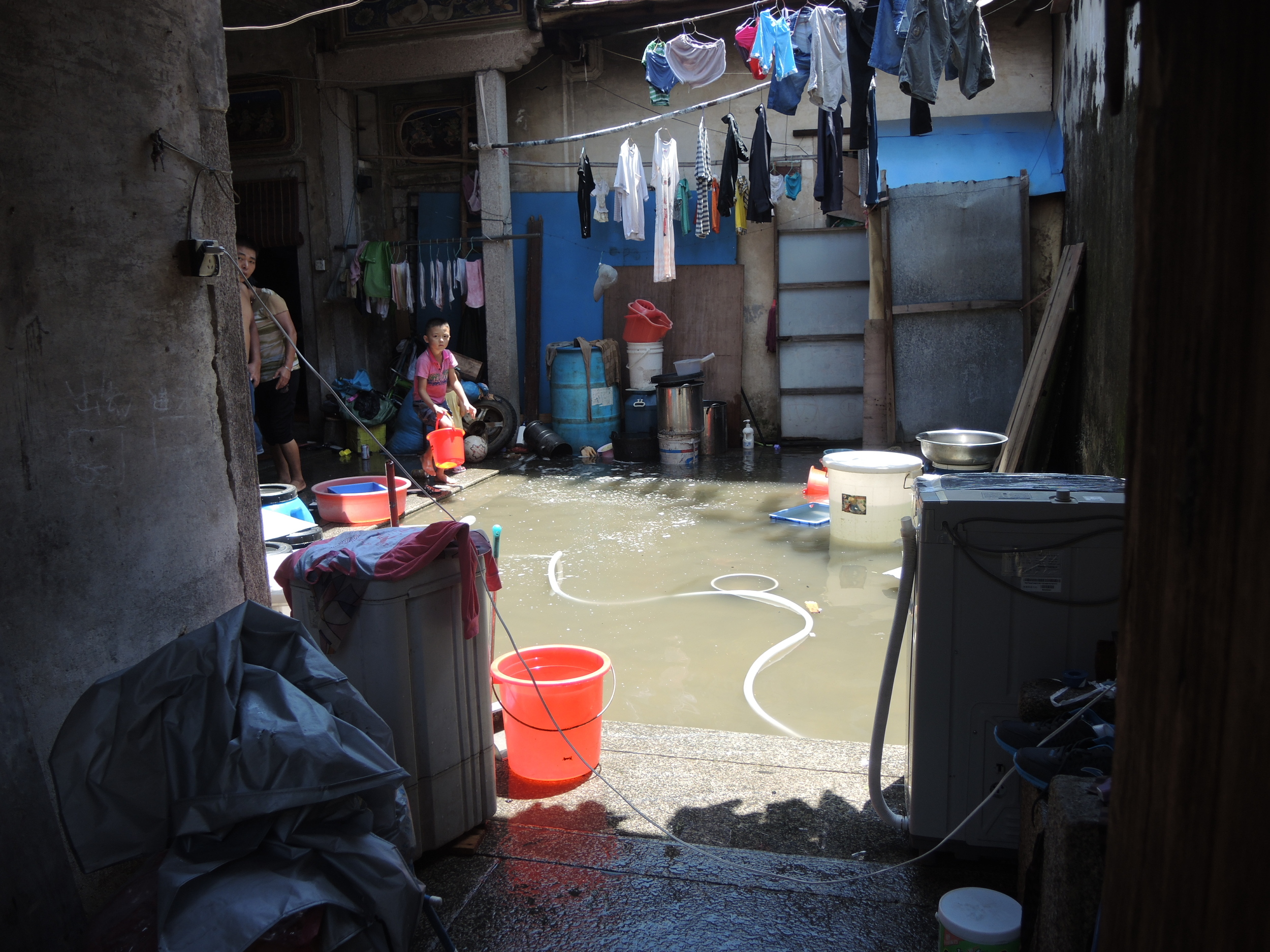 Flooded home in Shantou