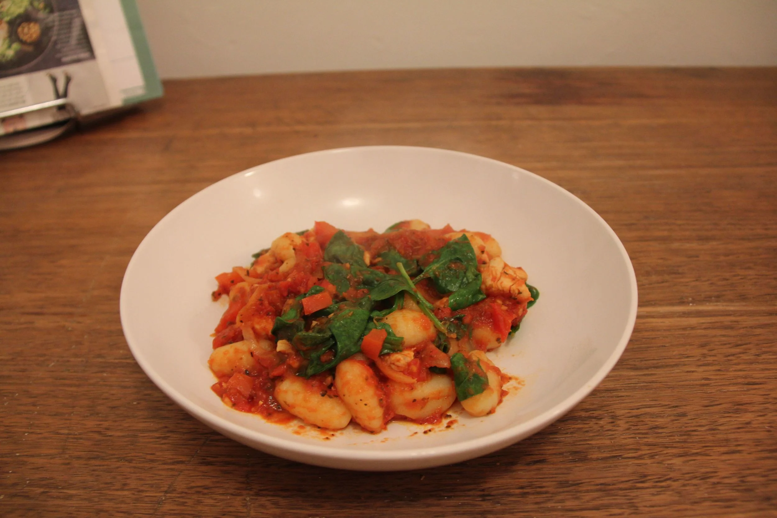 Fresh Gnocchi with Tomato and Spinach