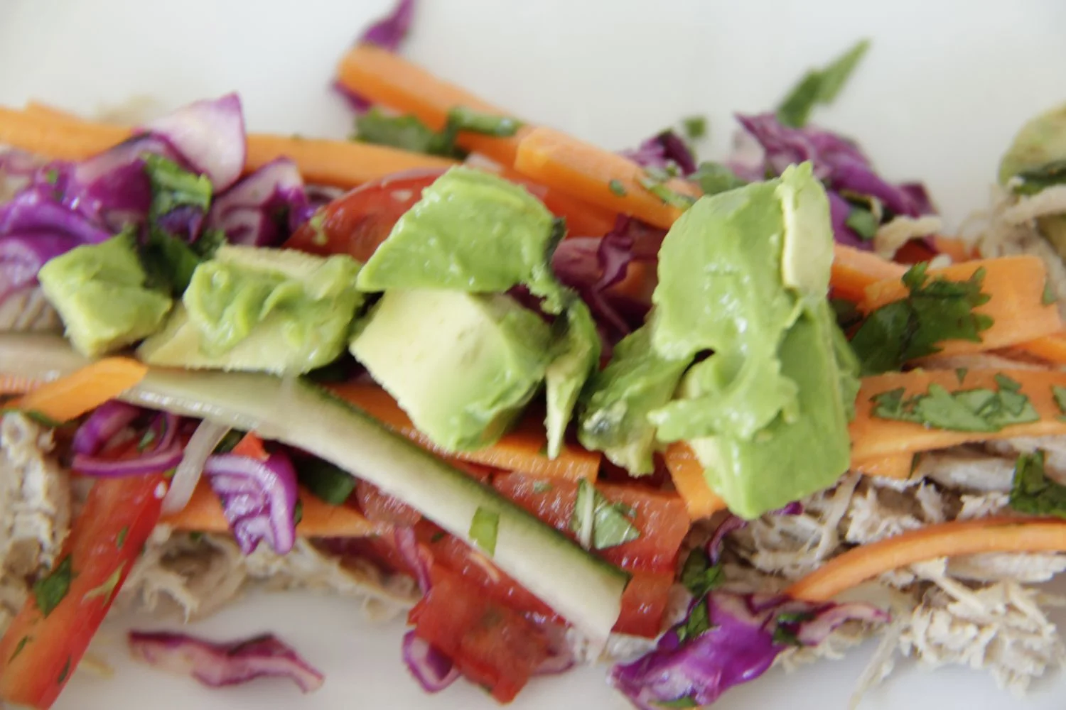 Sunday | Rice paper rolls with shredded chicken